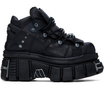 Black New Rock Edition Platform Sneakers