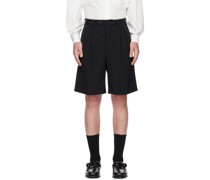 Black Pleated Shorts