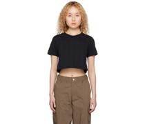 Black Cropped T-Shirt