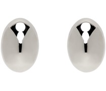 Silver Egg Earrings