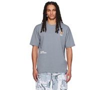 Gray Graphic Patch T-Shirt