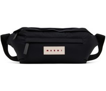 Black Large Puff Belt Bag