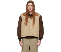 Khaki Hooded Vest