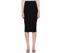 Black Capri Midi Skirt