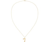 Gold Bubble Number 7 Necklace