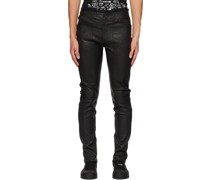 Black Moon Leather Pants
