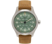 Green & Brown Titanium Auto Watch