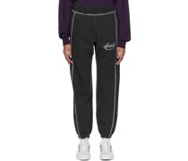 Black Cotton Lounge Pants