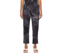 Black Tie-Dye Camo Easy Lounge Pants
