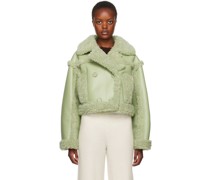 Green Kristy Faux-Shearling Jacket