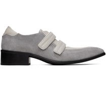 Off-White & Gray Sporty Snout Loafers