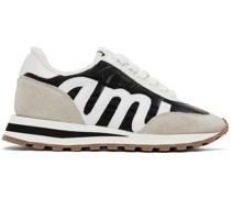 Black & Beige Rush Sneakers