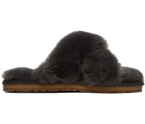 Gray Criss-Cross Slides