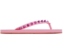 Pink Loubi Flip Flops