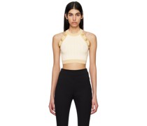 Off-White Gold-Trimmed Tank Top