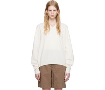Off-White V-Neck Sweater