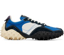 Blue & White Fugu Sneakers