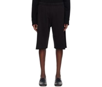 Black Elasticized Shorts