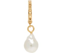 SSENSE Exclusive Gold Pearl Single Earring