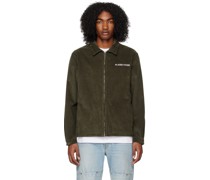 Khaki Embroidered Jacket