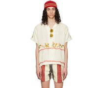 Off-White Embroidered Shirt