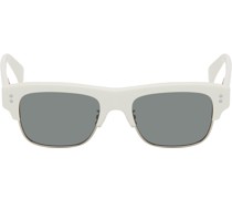 White Paris Boke Flower Sunglasses