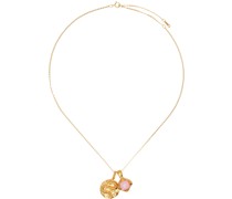 SSENSE Exclusive Gold Opal 'The Heart Of The Sun' Necklace