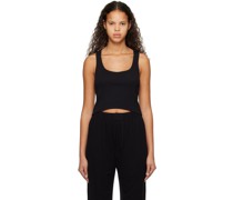 Black Crop Tank Top