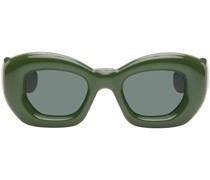 Green Inflated Butterfly Sunglasses