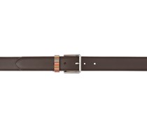 Brown Signature Stripe Belt