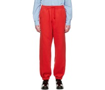Red Cotton Lounge Pants