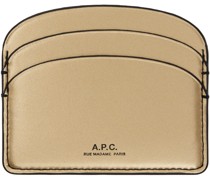 Gold Demi-Lune Card Holder