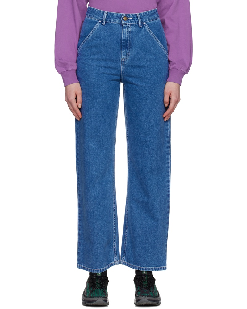 Carhartt WIP Damen Blue Simple Jeans