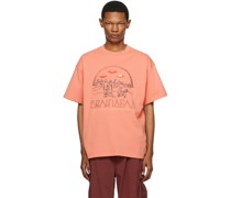 Orange 'Pastoral Encounters' T-Shirt