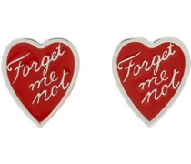 Red 'Forget Me Not' Earrings
