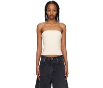 Off-White Strapless Camisole