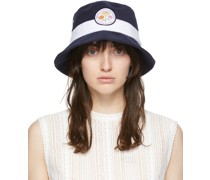 Navy Terrycloth Bucket Hat