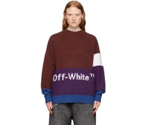 Burgundy Colorblocked Sweater