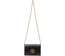 Black Mini GG Marmont Chain Shoulder Bag