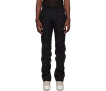 Black Distressed Trousers
