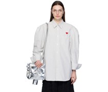 White Robot Shoulder Shirt