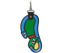 Multicolor Pig Charm Keychain