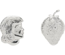Silver Girl Strawberry Earring