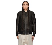 Black Classic Flight Leather Jacket