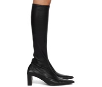 Black Pointed Toe Tall Boots