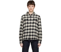 Black & Off-White Buffalo Check Shirt