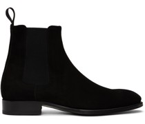 Black Leather Chelsea Boots