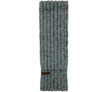Blue Squiggly Scarf