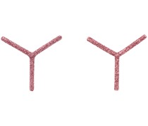 Pink Mini 'Y' Earrings