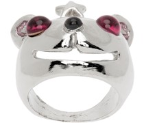 Silver Frog Prince Ring